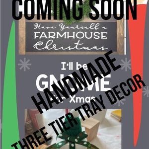 Three Tier Tray Christmas Decor 🎁☃️🎄